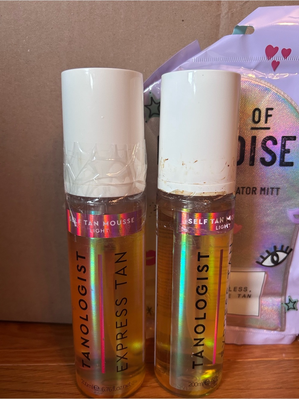 Tanologist Express Tan Self Tan Mousse - Light bundle of 2 and mitt